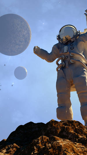 Astronaut Cool Low Angle Photography Wallpaper