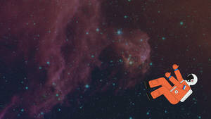 Astronaut Drifting In Space Art Wallpaper