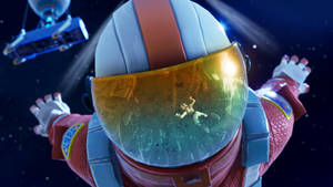 Astronaut Enjoys Epic Victory Leap In Fortnite Wallpaper