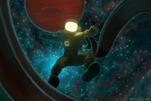 Astronaut Outer Space Art Wallpaper