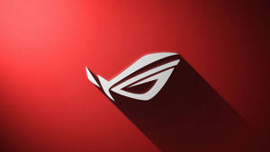 Asus Rog 4k Gaming Logo With Shadow Wallpaper