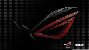 Asus Rog Text Pattern Wallpaper