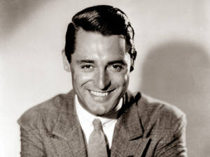 Asymmetrical Teeth Of American Actor Cary Grant Wallpaper