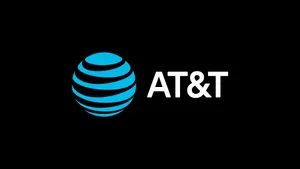 At&t Logo On A Black Background Wallpaper