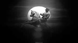 Ataturk Riding His Horse Wallpaper