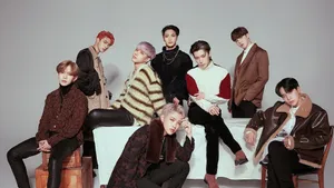 Ateez Minimalist Plain Desktop Wallpaper