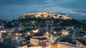 Athens In Grain Effect Wallpaper