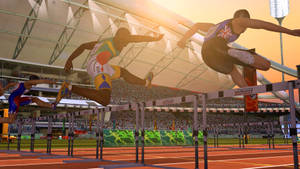 Athletics Hurdling Competition Wallpaper