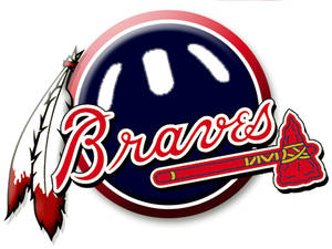 Atlanta Braves Feathers And Axe Wallpaper