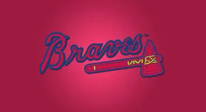 Atlanta Braves On Red Wallpaper