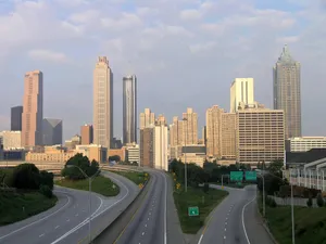 Atlanta City With Tall Buildings Wallpaper