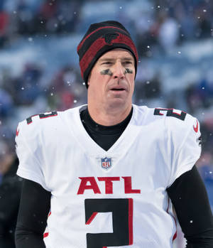 Atlanta Falcons Matt Ryan Wearing A Beanie Wallpaper
