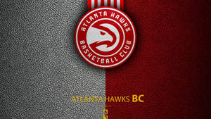 Atlanta Hawks In Leather Pattern Wallpaper