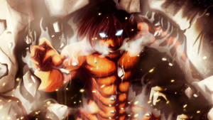 Attack On Titan Characters Eren Wall Wallpaper