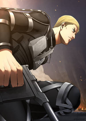 Attack On Titan Characters Erwin Pistol Wallpaper