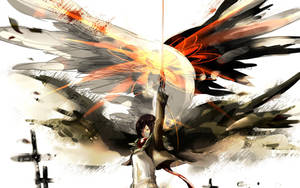 Attack On Titan Mikasa Ackerman Art Wallpaper