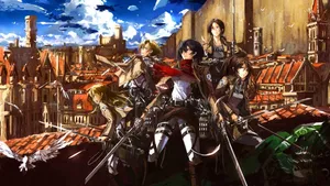 Attack On Titans 4k Iron Rods Wallpaper