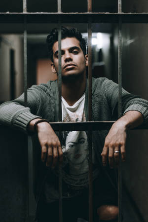 Attitude Boy Behind Bars Wallpaper