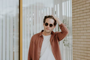 Attitude Boy Wearing Brown Jacket Wallpaper