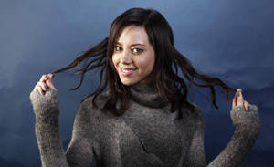 Aubrey Plaza Rocking A Wavy Hairstyle Wallpaper