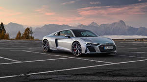 Audi R8 Outdoor Parking Wallpaper