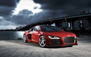 Audi R8 Under The Bridge Wallpaper