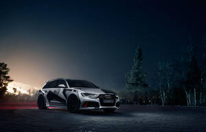 Audi Rs 6 Alone At Night Wallpaper