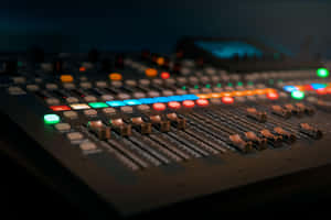 Audio Mixer Console Lights Wallpaper