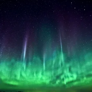 Aurora Borealis Over A Lake Wallpaper
