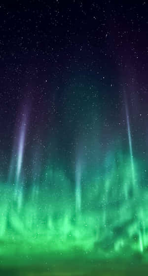 Aurora Night Sky Stars Wallpaper