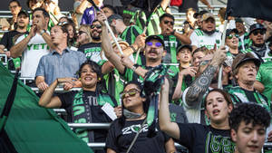 Austin Fc Soccer Club Fans Crowd Wallpaper