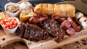Authentic Brazilian Churrasco Feast Wallpaper