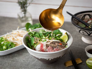 Authentic Vietnamese Pho Noodle Soup Wallpaper