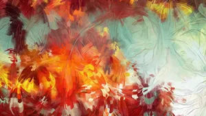 Autumn Abstract Art Wallpaper