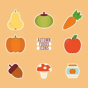 Autumn Aesthetic Stickers Wallpaper