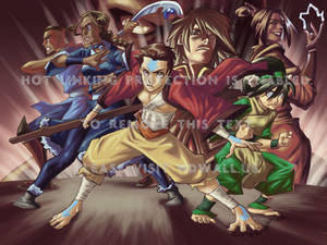 Avatar The Last Airbender Main Characters Wallpaper