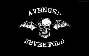 Avenged Sevenfold Logo On A Black Background Wallpaper