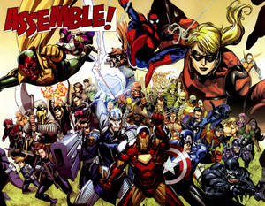 Avengers Assemble Superheroes Wallpaper