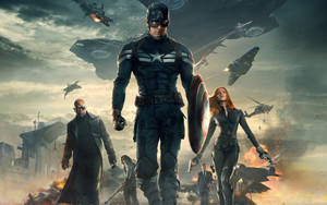 Avengers In Captain America 2 Wallpaper