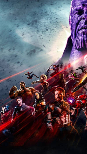 Avengers Iphone X Purple Thanos Wallpaper