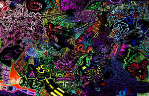 Awesome Acid Psychedelic Art Wallpaper