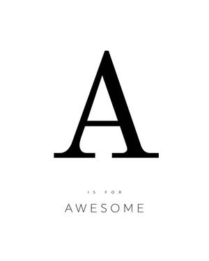 Awesome Capital Alphabet Letter A Wallpaper