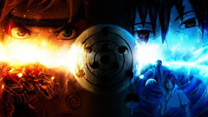 Awesome Naruto And Sasuke With Sharingan Wallpaper