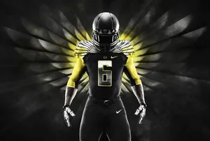 Awesome Nike Football Black Yellow Uniform Wallpaper