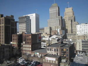 Awesome Skyline Of Newark Daytime Wallpaper