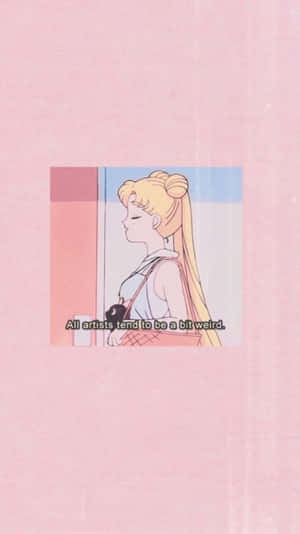 Awkward Sailor Moon Caption Wallpaper