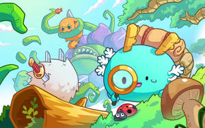 Axie Infinity 2d Characters Wallpaper