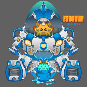 Axie Infinity Robot Suit Art Wallpaper