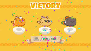 Axie Infinity Victory User Interface Wallpaper