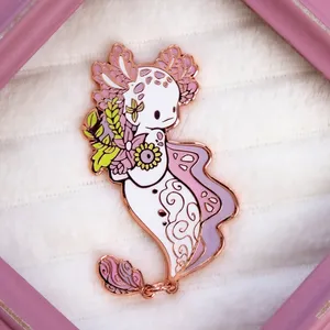 Axolotl Enamel Pin Wallpaper